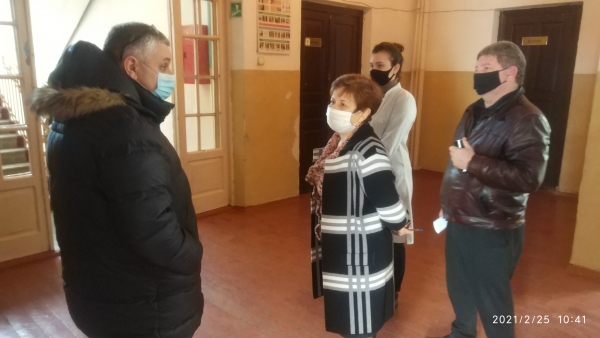 Посещение школы №8 в столице.